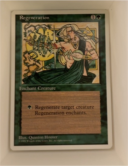 1995 Magic The Gathering 4th Edition #268 Regeneration — front