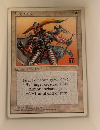Magic: The Gathering 4th Edition Holy Armor — front