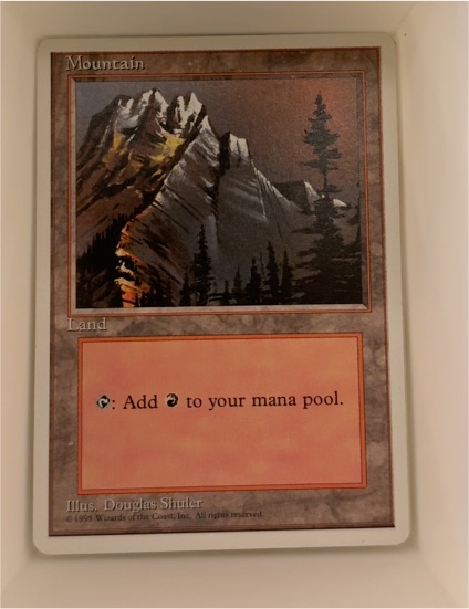 1993 Magic: The Gathering #A Mountain — front
