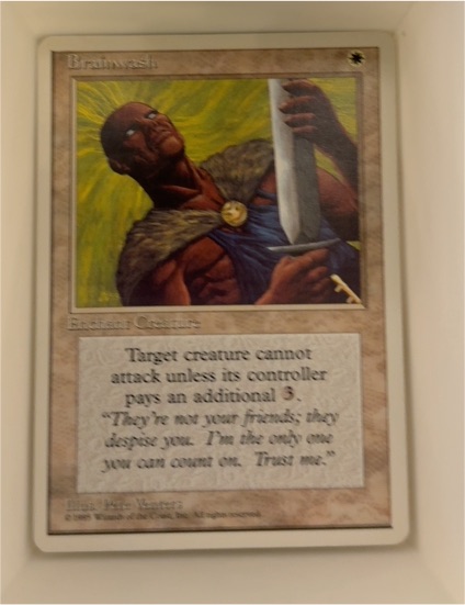1995 Magic: The Gathering Fourth Edition #11 Brainwash — front