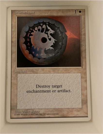 1995 Magic: The Gathering Disenchant — front
