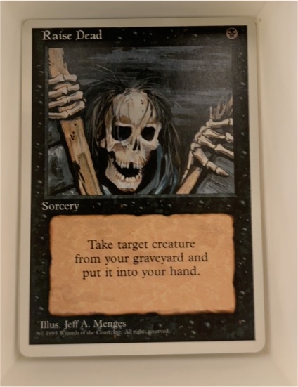 1994 Magic: The Gathering #124 Raise Dead — front