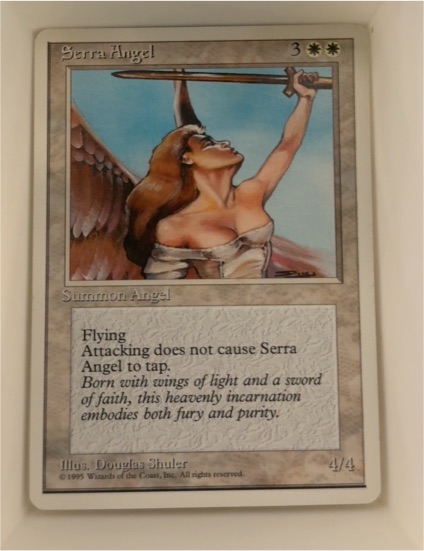 1995 Magic: The Gathering Serra Angel — front