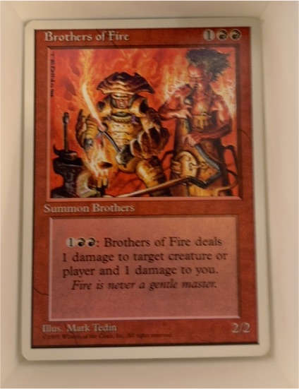 1995 Magic: The Gathering #179 Brothers of Fire — front