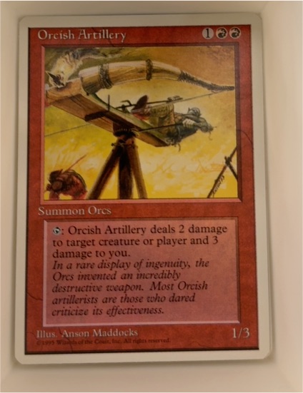 1994 Magic: The Gathering #214 Orcish Artillery — front