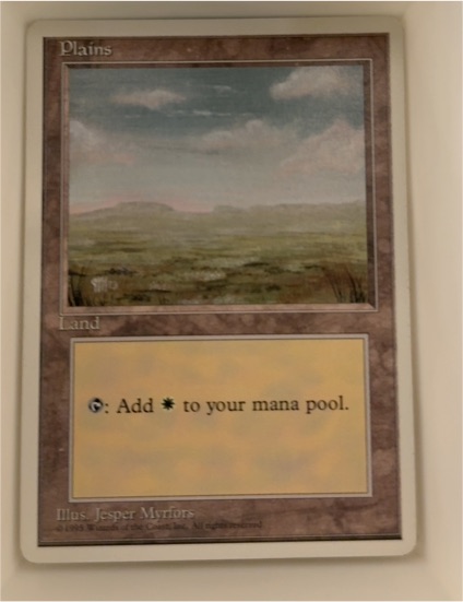 1993 Magic: The Gathering #186 Plains Fourth Edition — front