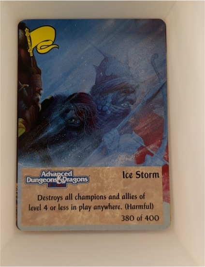 Spellfire 1st Edition #380 Ice Storm — front