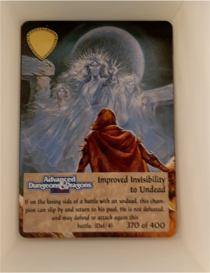 1994 Spellfire Master the Magic #370 Invisibility to Undead — front