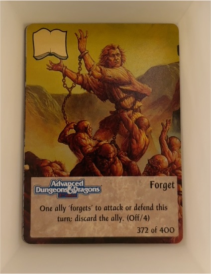1994 TSR Spellfire #372 Forget — front