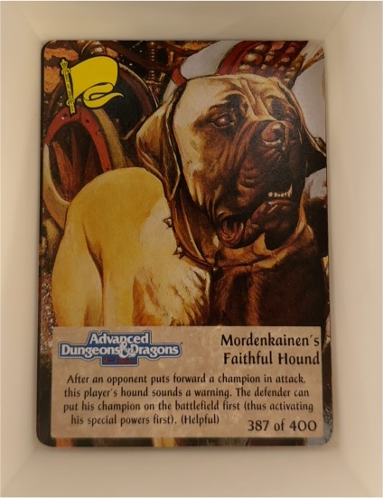 1994 Spellfire #387 Mordenkainen's Faithful Hound — front