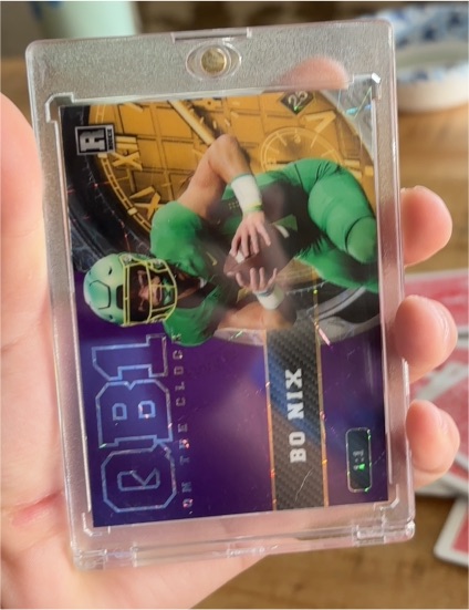 2023 Wild Card QB1 On The Clock #OCW-BN1 Bo Nix — front