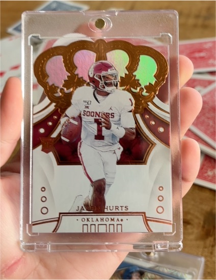 2020 Panini Chronicles Crown Royale #53 Jalen Hurts — front