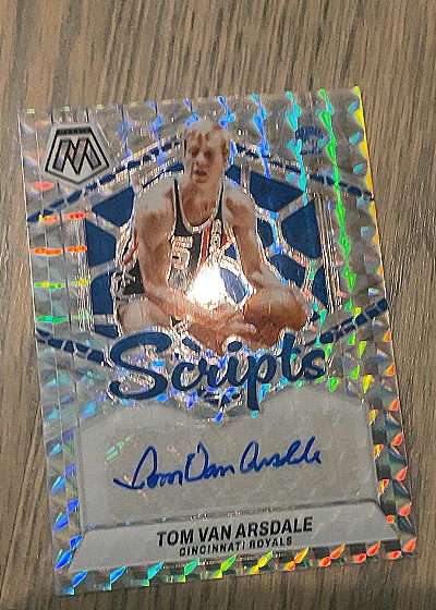 2024 Panini Mosaic Scripts Silver Auto #MS-DVA Tom Van Arsdale — front