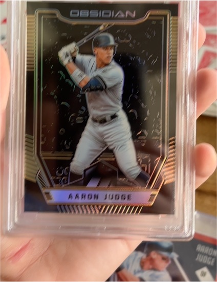 2019 Panini Chronicles Obsidian #14 Aaron Judge — front
