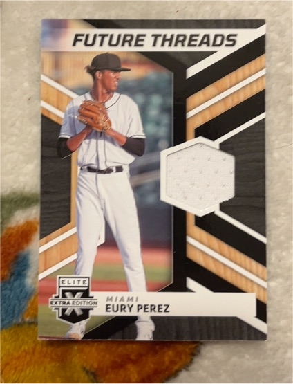 2022 Panini Elite Extra Edition Future Threads #FT-EP Eury Perez — front