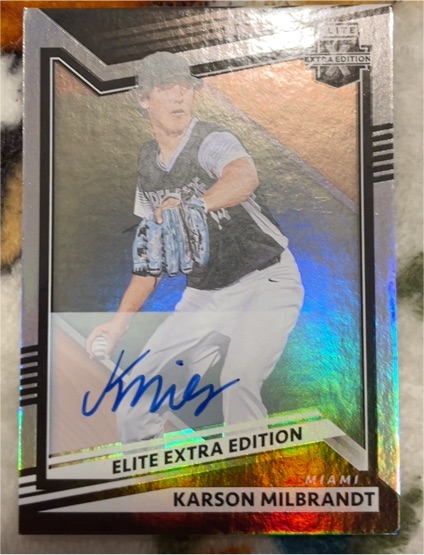 2022 Panini Elite Extra Edition #85 Karson Milbrandt — front