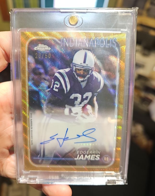 2024 Topps Chrome #BA-EJA Edgerrin James — front