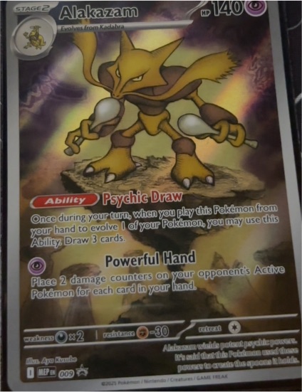 2025 Pokemon Mega Evolution #009 Alakazam — front