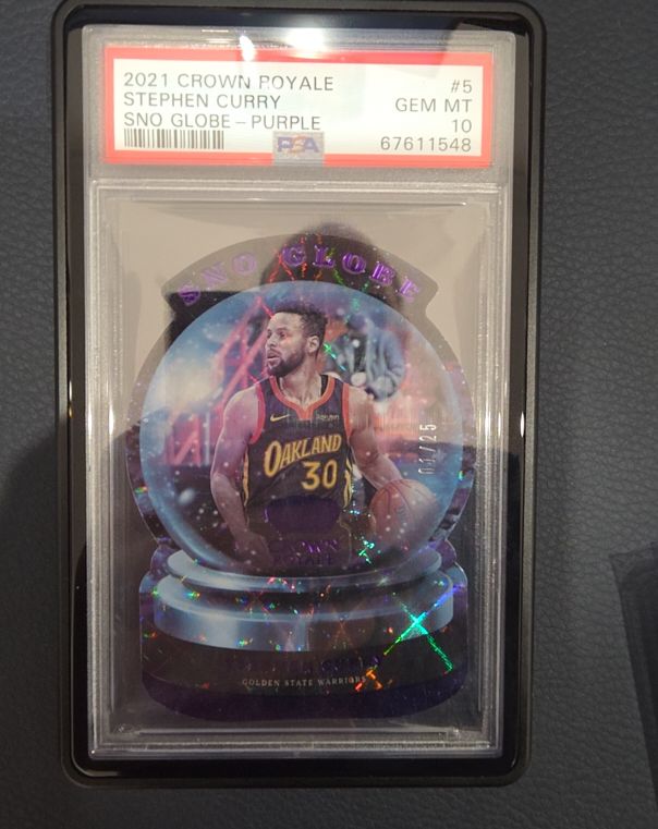 2021 Panini Crown Royale #5 Stephen Curry Sno Globe Purple — front