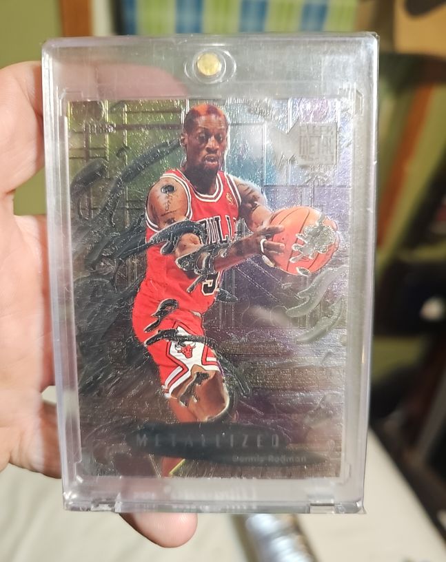 1996 Fleer Metal #231 Dennis Rodman — front