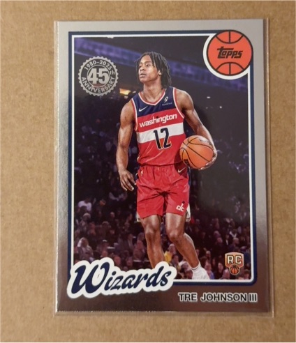 2025-26 Topps 45th Anniversary #80BK-97 Tre Johnson III — front