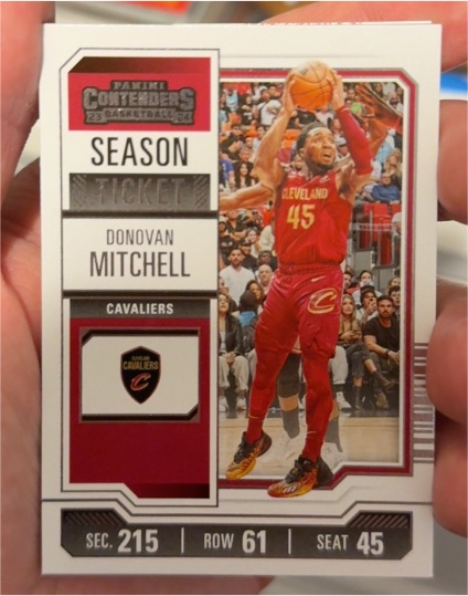 2023-24 Panini Contenders #75 Donovan Mitchell — front