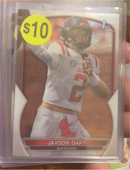 2022 Bowman #1 Jaxson Dart — front