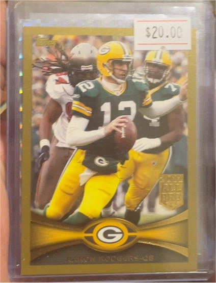2012 Topps #1 Aaron Rodgers — front