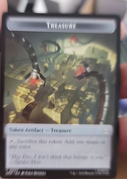 2025 Magic: The Gathering Marvel's Spider-Man #7 Treasure Token — front