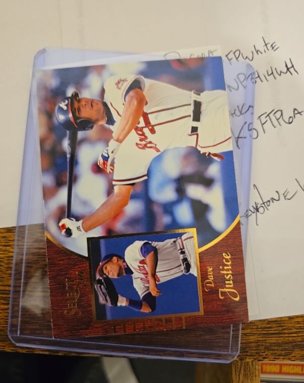 1996 Select #41 Dave Justice — front