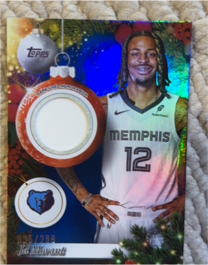 2025 Topps Holiday #PR-CM Ja Morant — front