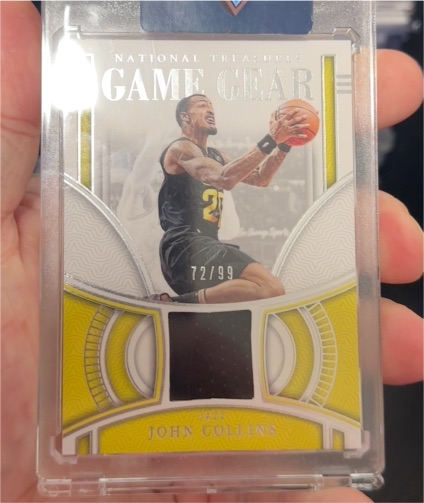 2023 Panini National Treasures Game Gear #GG-JC John Collins — front