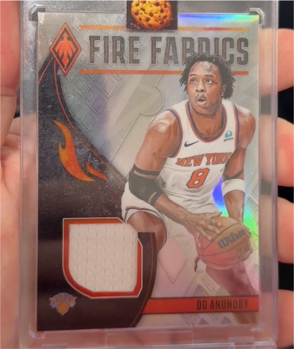 2023-24 Panini Phoenix Fire Fabrics #FF-OGA OG Anunoby — front