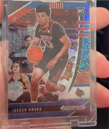 2020-21 Panini Prizm Draft Picks #38 Jordan Nwora — front