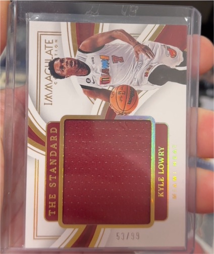 2022 Panini Immaculate Collection The Standard #ICS-KLR Kyle Lowry — front