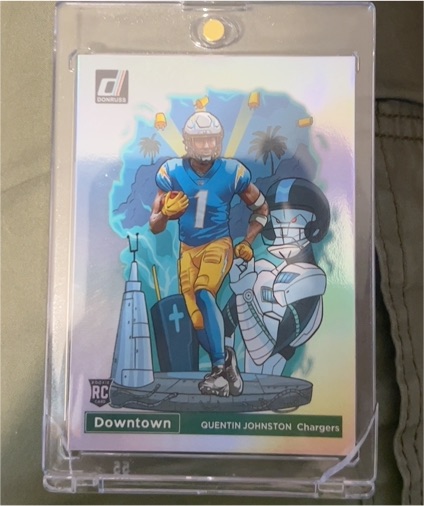 2023 Panini Donruss Downtown #D-16 Quentin Johnston — front
