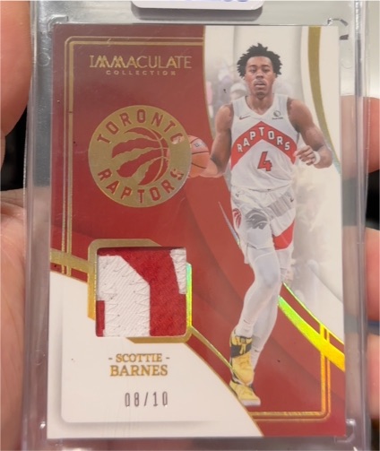 2023 Panini Immaculate Collection #08/10 Scottie Barnes — front