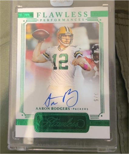 2017 Panini Flawless #3 Aaron Rodgers — front
