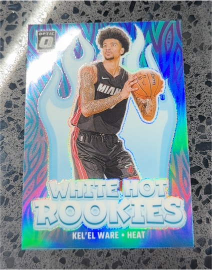 2024-25 Donruss Optic #5 Kel'el Ware White Hot Rookies — front