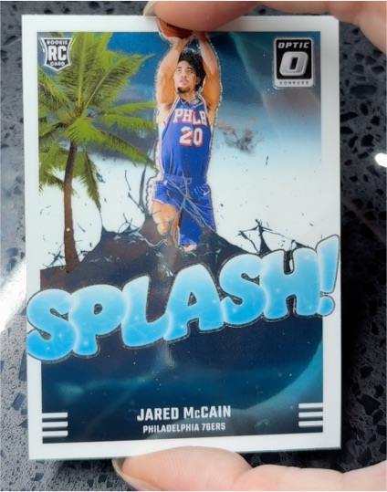 2024-25 Donruss Optic #3 Jared McCain Splash! Rookie Card — front