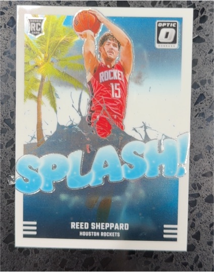 2024-25 Panini Donruss Optic #13 Reed Sheppard Splash! — front