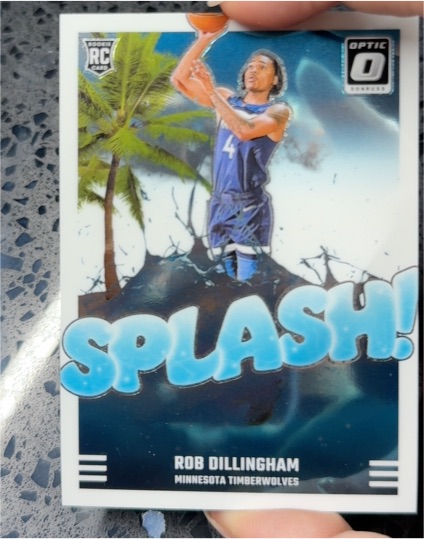 2024-25 Panini Donruss Optic #8 Rob Dillingham Splash Insert — front