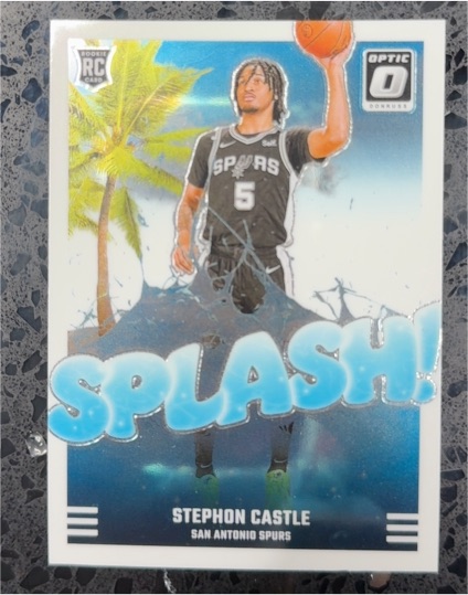 2024-25 Panini Donruss Optic #14 Stephon Castle Splash! — front