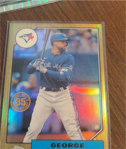 2022 Topps Chrome 1987 #87BC-8 George Springer — front