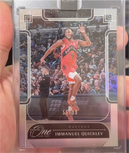 2023 Panini One and One #55 Immanuel Quickley — front