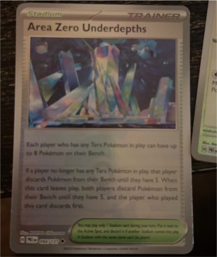2025 Pokémon TCG Prismatic Evolutions #094 Area Zero Underdepths — front