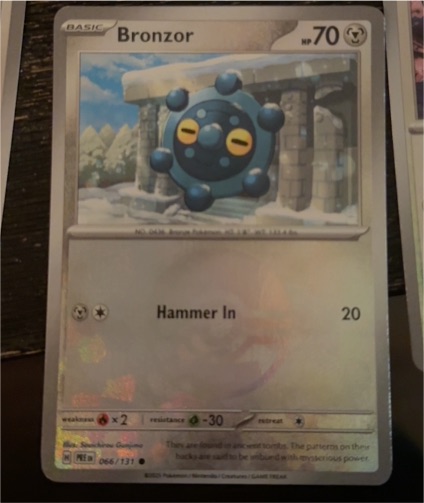 2025 Pokémon Prismatic Evolutions #066 Bronzor — front