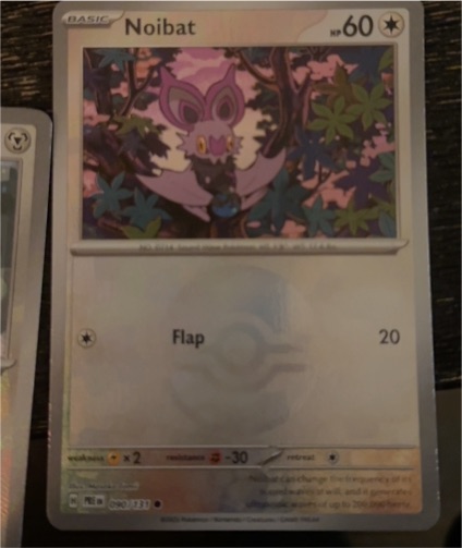 2025 Pokémon TCG Prismatic Evolutions #90 Noibat — front