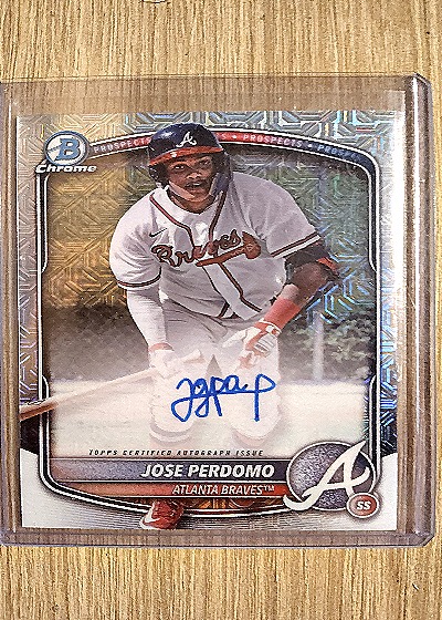 2025 Bowman Chrome #BMA-JP Jose Perdomo — front
