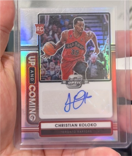2022-23 Panini Contenders Optic #UCA-CKK Christian Koloko — front